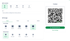 Quillbot's QR code generator